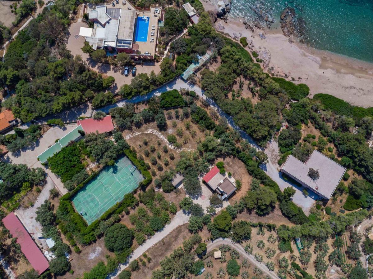 Black Diamond Beachfront Pool Villa Pasithea In Sounio, Athens ซูนิโอ ภายนอก รูปภาพ